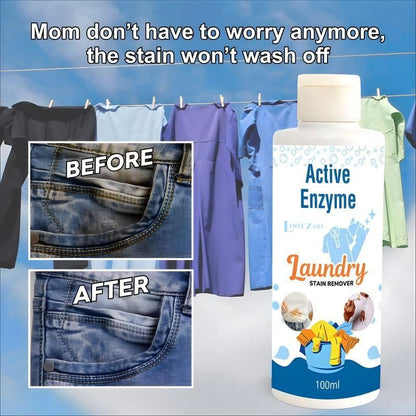 Active Enzyme Laundry Stain Remover - [ Buy 1 Get 1 Free ]